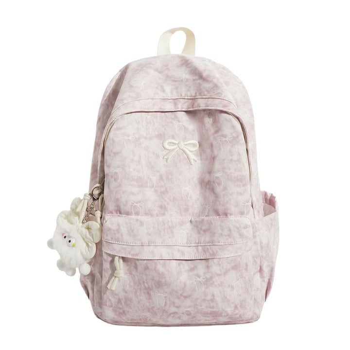 Backpack with Playful Bow Design and Practical Compartments Bowlift