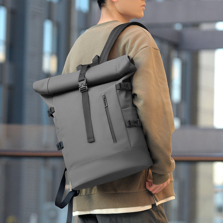 Stylish rolltop backpack with versatile organization compartments Bowlift