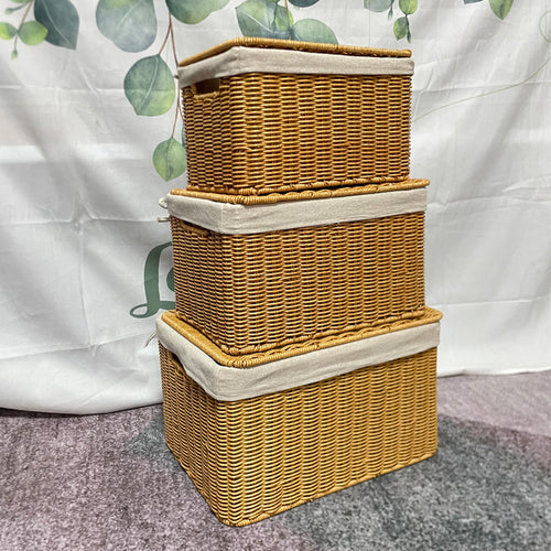 Handcrafted Woven Storage Chest Bowlift