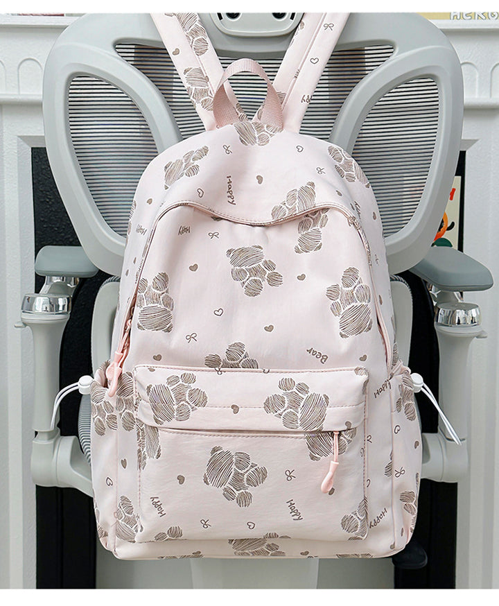 Backpack with Cute Paw Designs and Ergonomic Shoulder Straps Bowlift