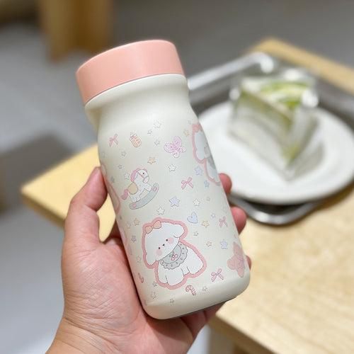 Women Insulated Water Bottle with Cute Animal Design Bowlift