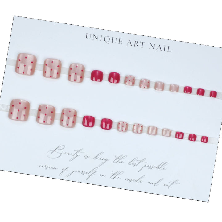 Trendy Press-On Toe Nail Art Bowlift