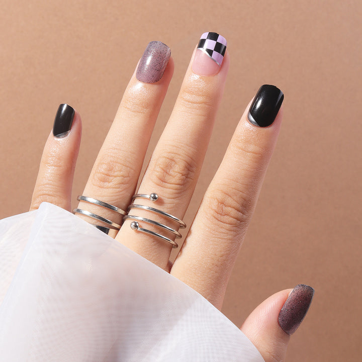 Creative Patterned Press-On Nails Bowlift