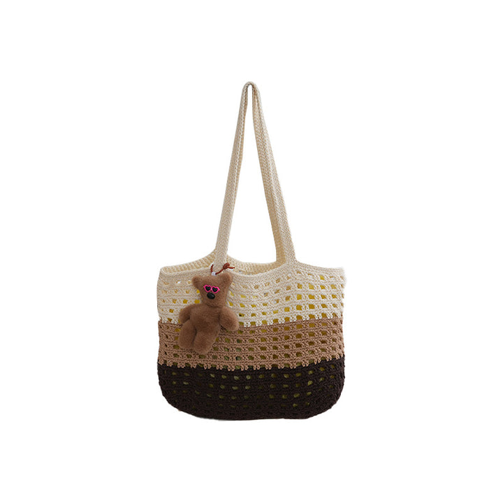 Handmade straw bag with cute tag Bowlift