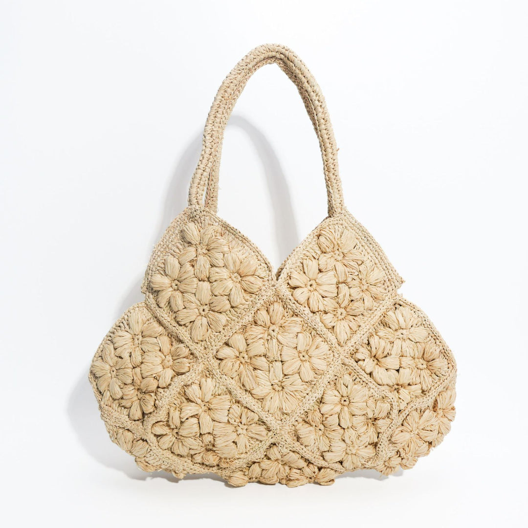 Handcrafted crossbody bag with floral decorative embroidery Bowlift