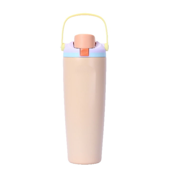 Women's insulated drinking bottle with ergonomic carry handle Bowlift
