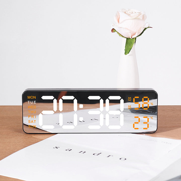 Digital Multifunctional Alarm Clock with Temperature and Hygrometer Display Bowlift