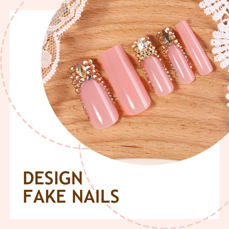Art nail set with glitter decorations Bowlift