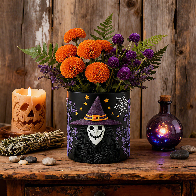 Halloween Themed Decorative Witch Figurine