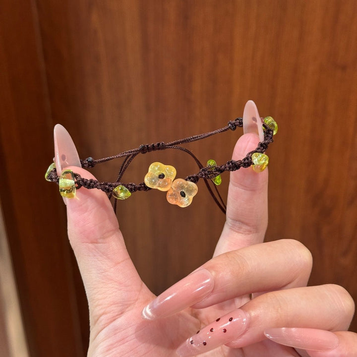 Handmade Floral Gemstone Bracelet Bowlift