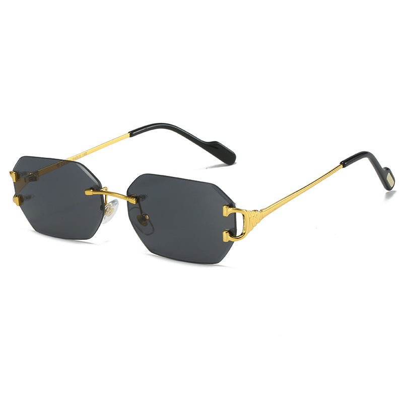 Ladies modern octagon sunglasses with stylish metal frame and polarized lenses Bowlift