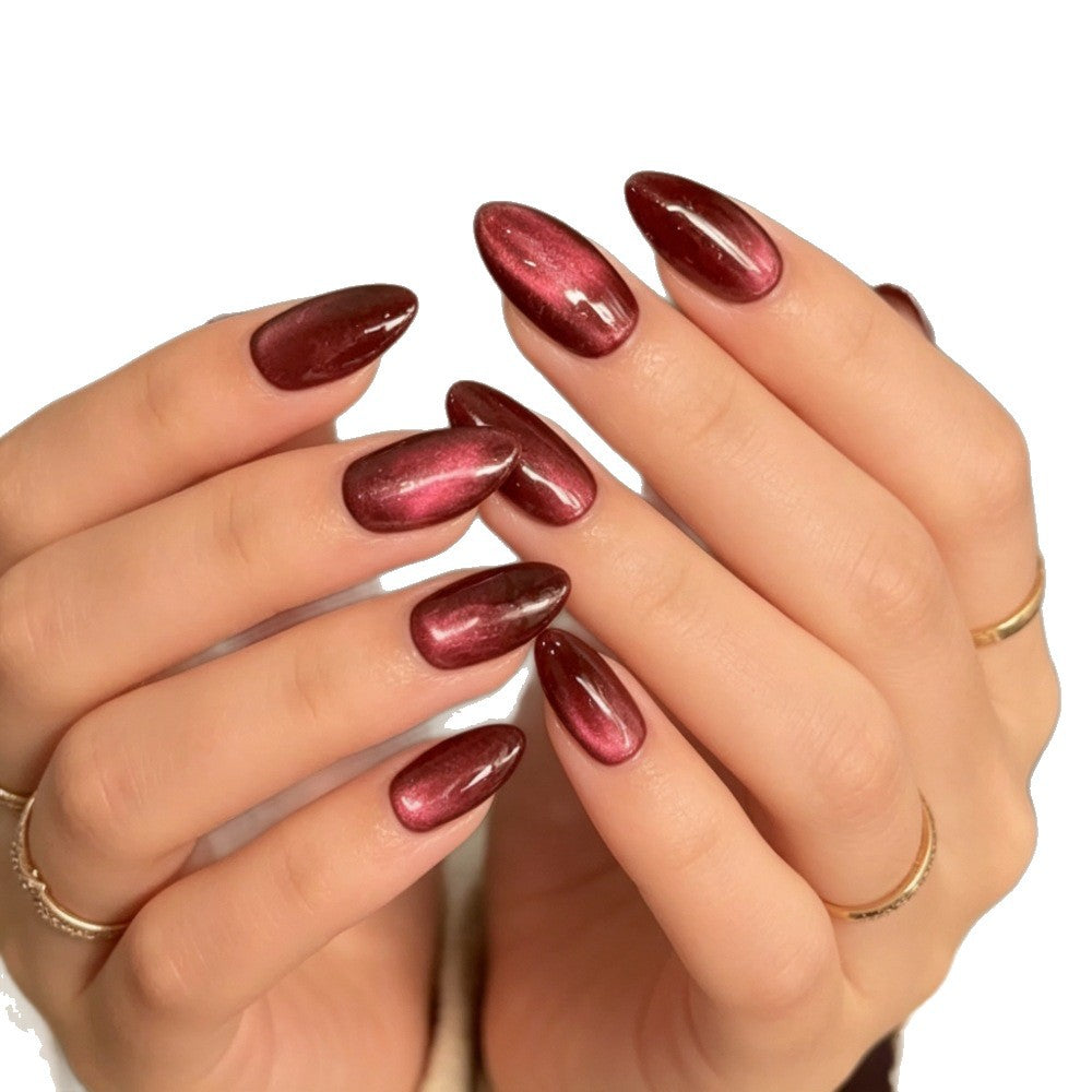 Glossy Ombre Almond-Shaped Press-On Nails Bowlift