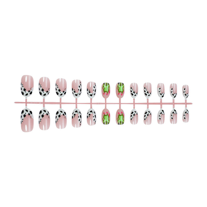 Artistic Animal-Themed Press-On Nail Set Bowlift
