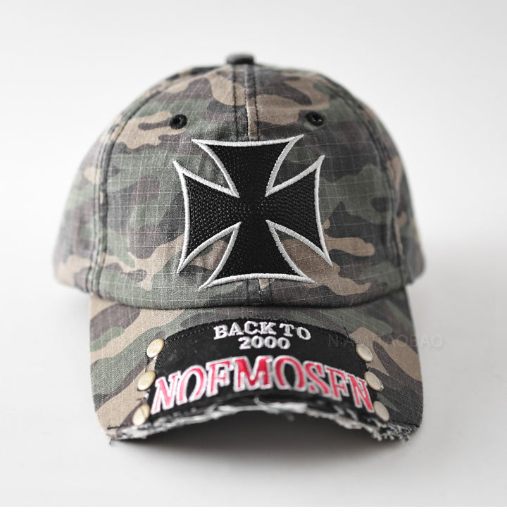 Men's Distressed Vintage Graphic Cap Bowlift