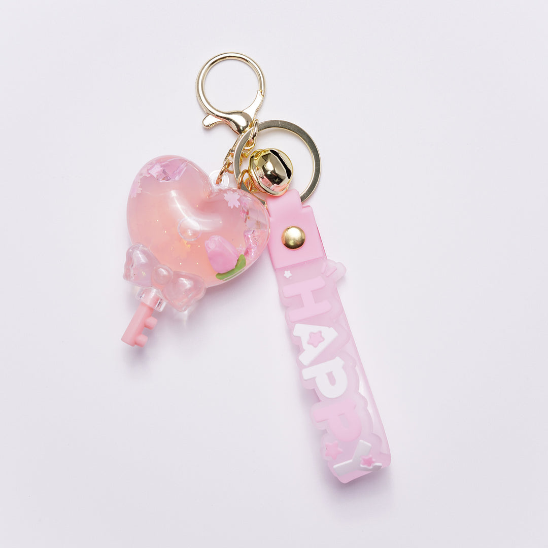 Ladies Creative Keychain with Heart Motif Bowlift