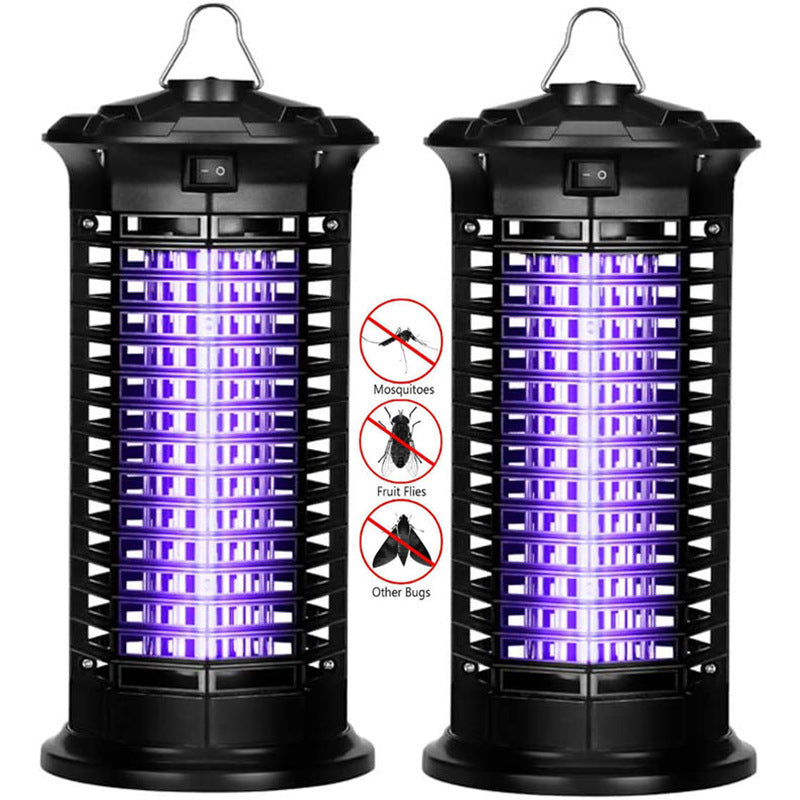 Electric UV Mosquito Zapper Lamp with Protective Cage Bowlift