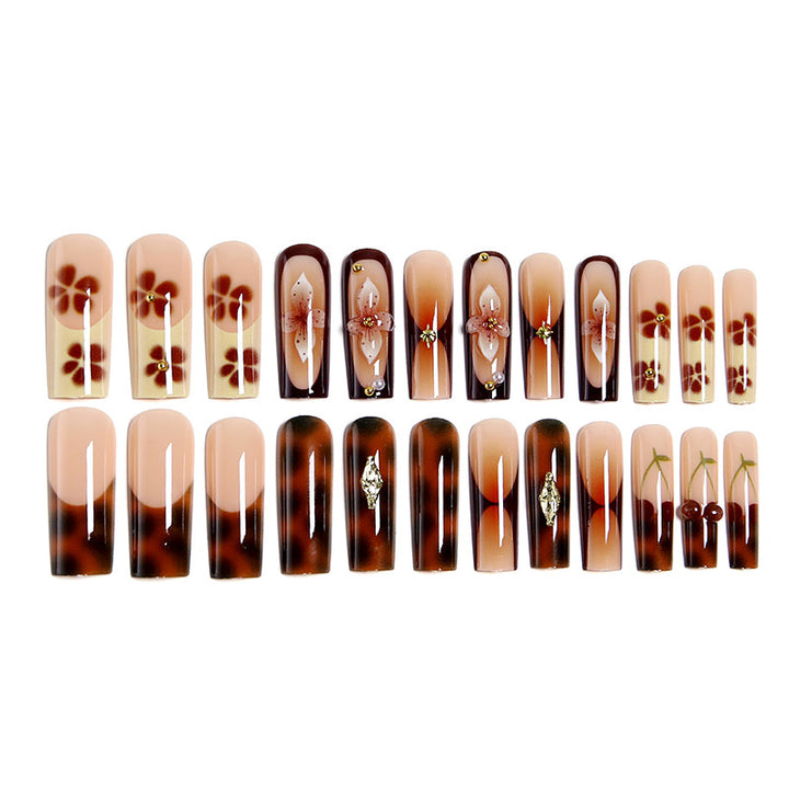DIY Art Nail Set with Floral Designs Bowlift