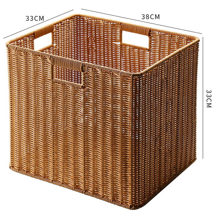 Stylish Rectangular Wicker Storage Bin Bowlift