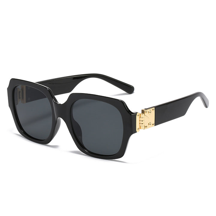 Women's fashionable oversized sunglasses with luxurious metal elements Bowlift