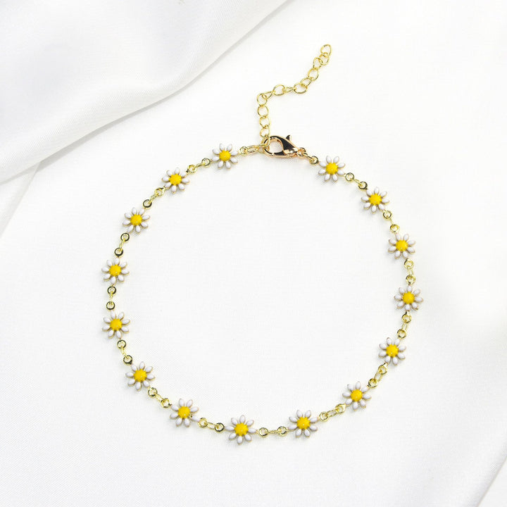 Colorful Floral Chain Bracelet Bowlift