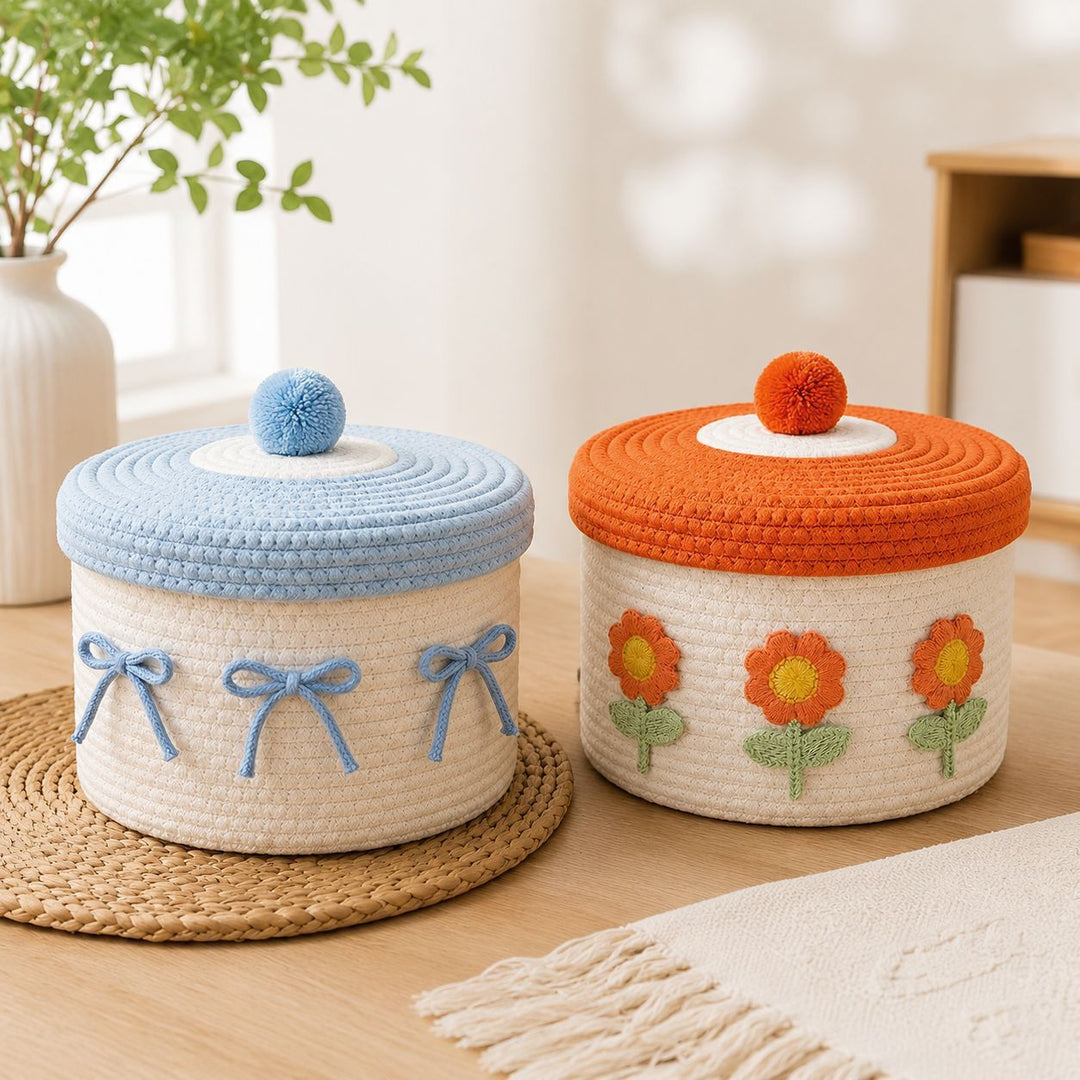 Decorative Knitted Storage Container Bowlift