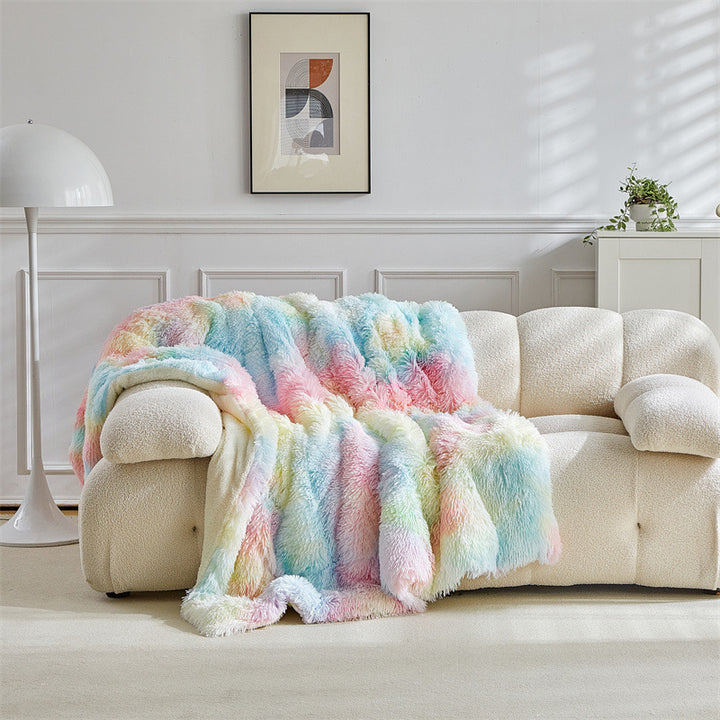 Women Luxury and Soft Faux Fur Blanket Bowlift
