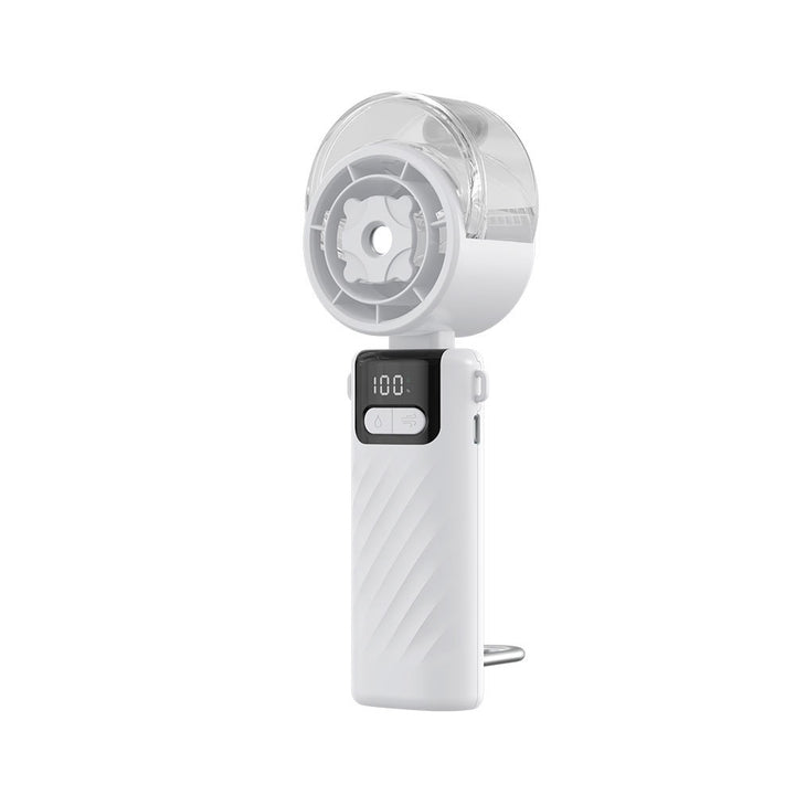 Unisex Rechargeable Adjustable Airflow Handheld Mist Fan Bowlift