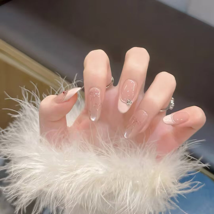 Decorative Press-On Nail Design Set Bowlift