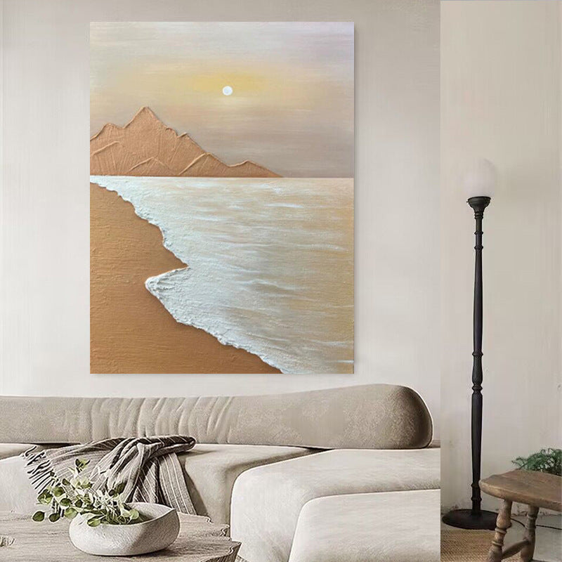 Abstract Coastal Landscape Canvas Art