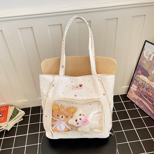 Transparent Window Tote Bag