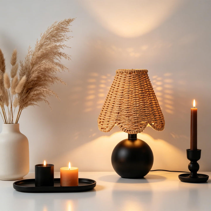 Designer Hanging Lamp Made of Natural Materials Bowlift