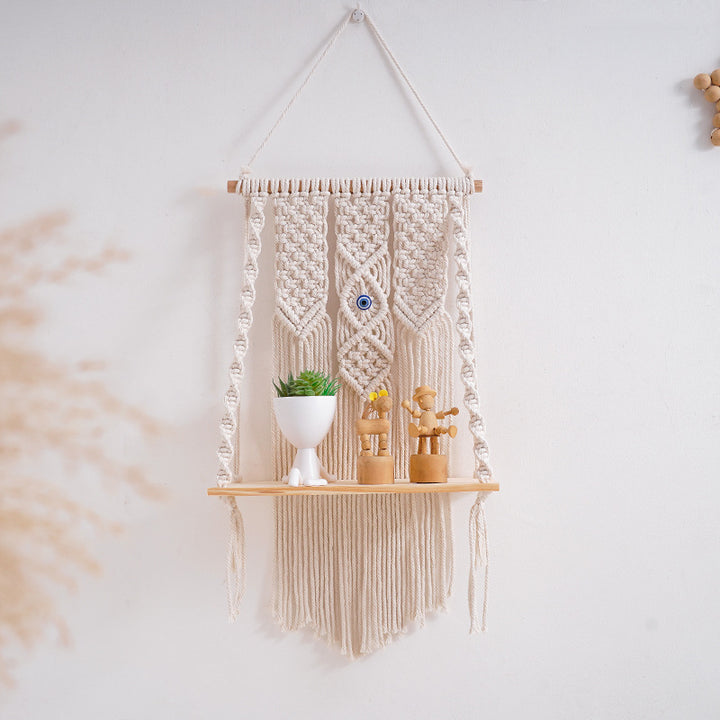 Macrame Decorative Wall Shelf Bowlift