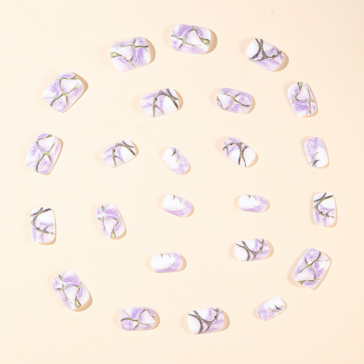 Stylish Marble Effect Nail Art Extensions Bowlift
