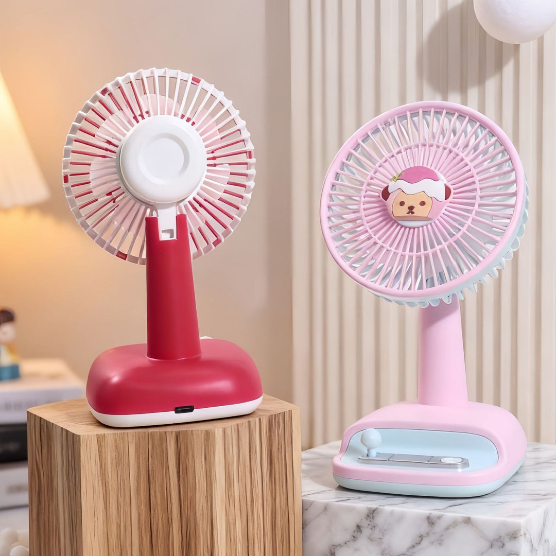 Women's Mini Fan with Cute Animal Design Bowlift