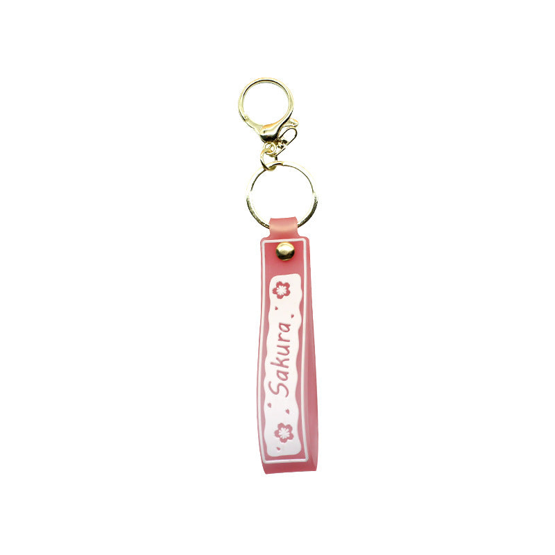 Unisex keychain with floral design Bowlift