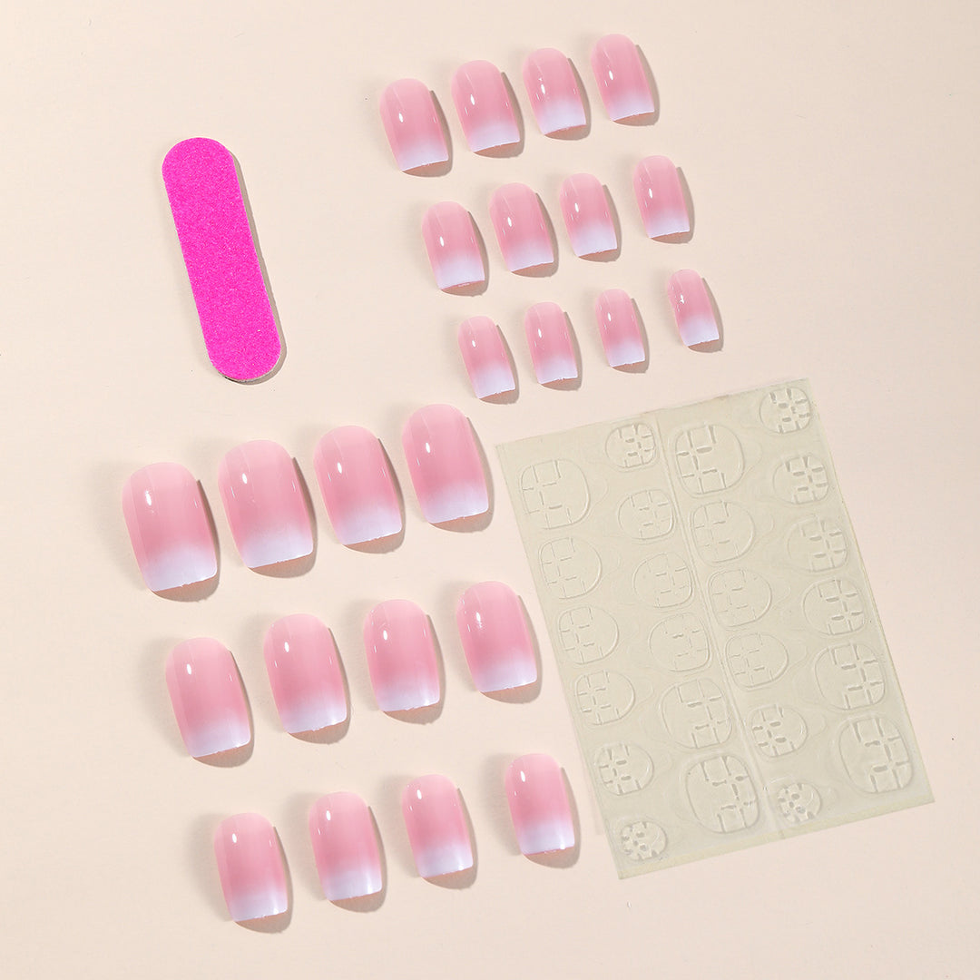 Glossy Ombre Nail Art Extensions Bowlift