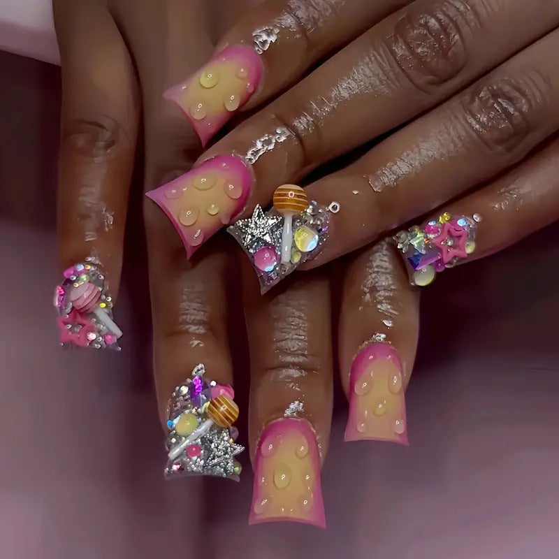 Artistic Glam Nail Extensions Bowlift