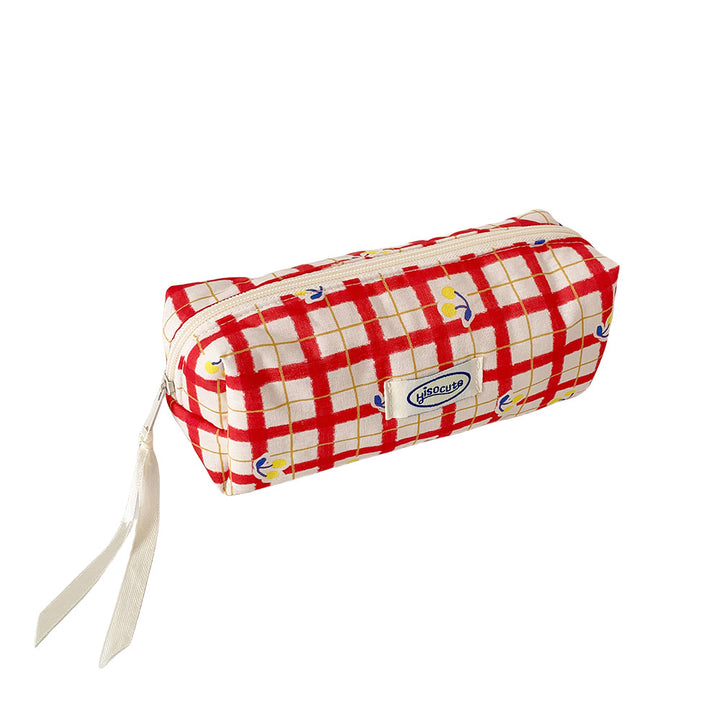 Fashionable Plaid Pencil Case Bowlift