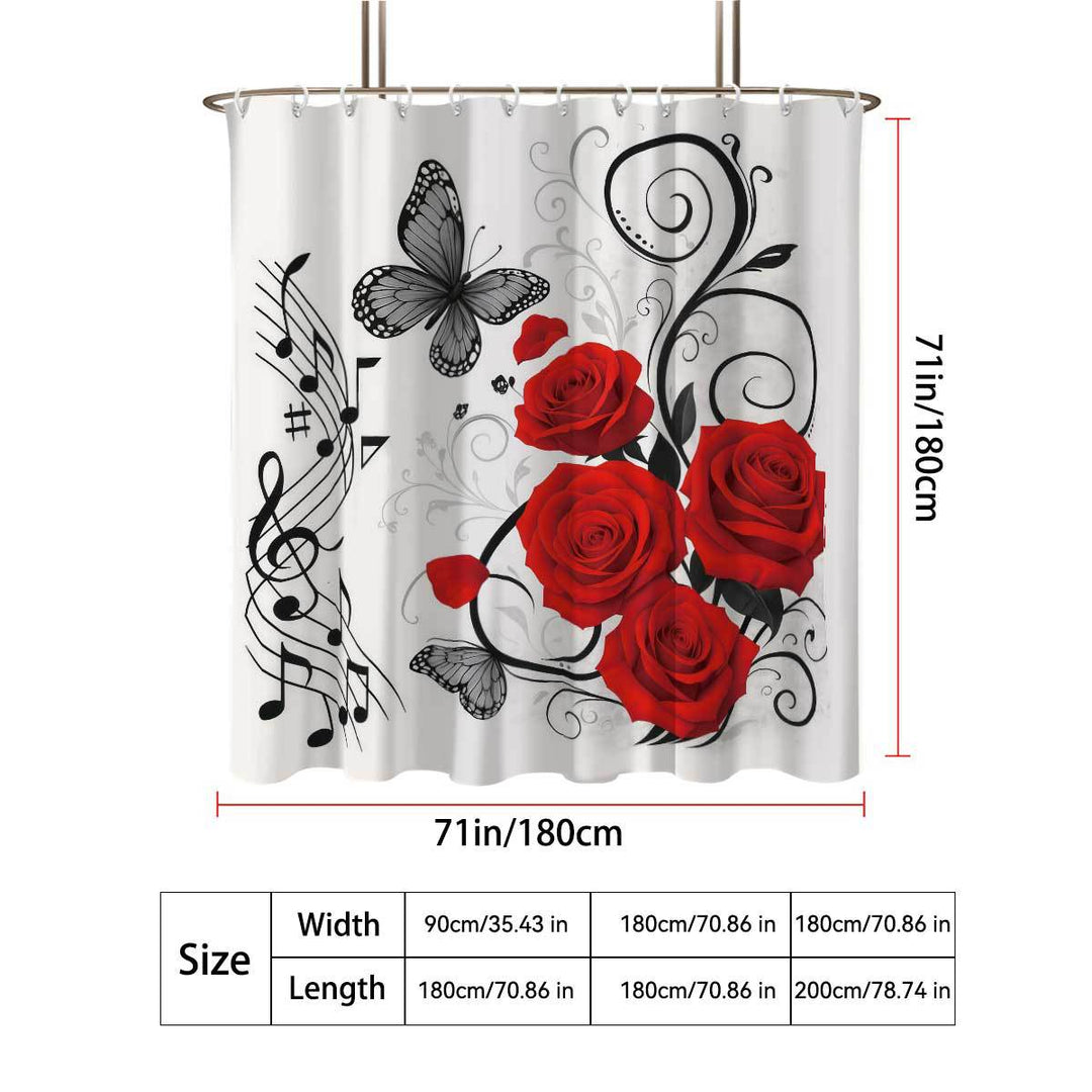 Camping-Themed Shower Curtain Bowlift
