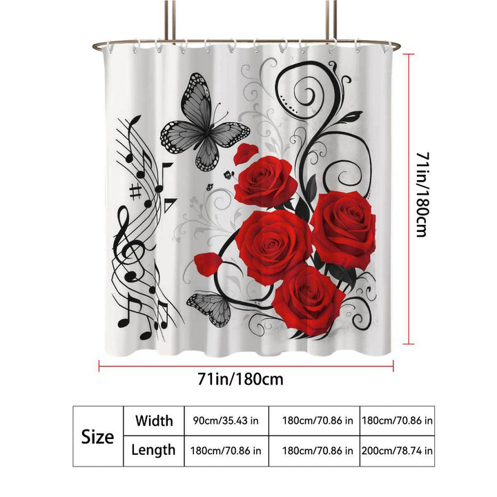Camping-Themed Shower Curtain Bowlift