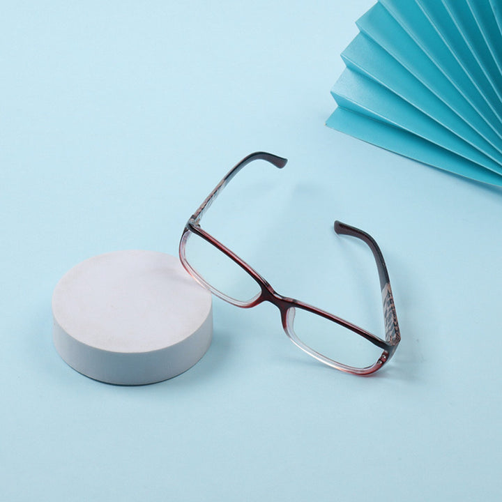 Lightweight rectangular reading glasses with flexible spring hinges Bowlift
