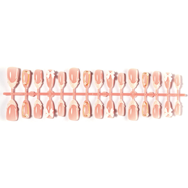 Elegant 3D Floral Press-On Nail Art Set Bowlift