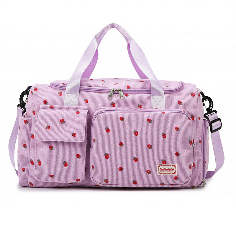 Sporty Travel Bag With Multifunctional Pockets Bowlift