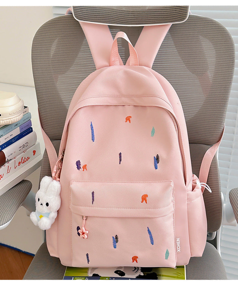 Artistic Embroidered Backpack