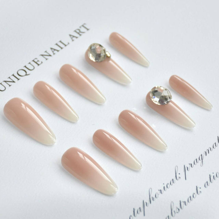 Elegant Ombre Long Stiletto Press-On Nails Bowlift