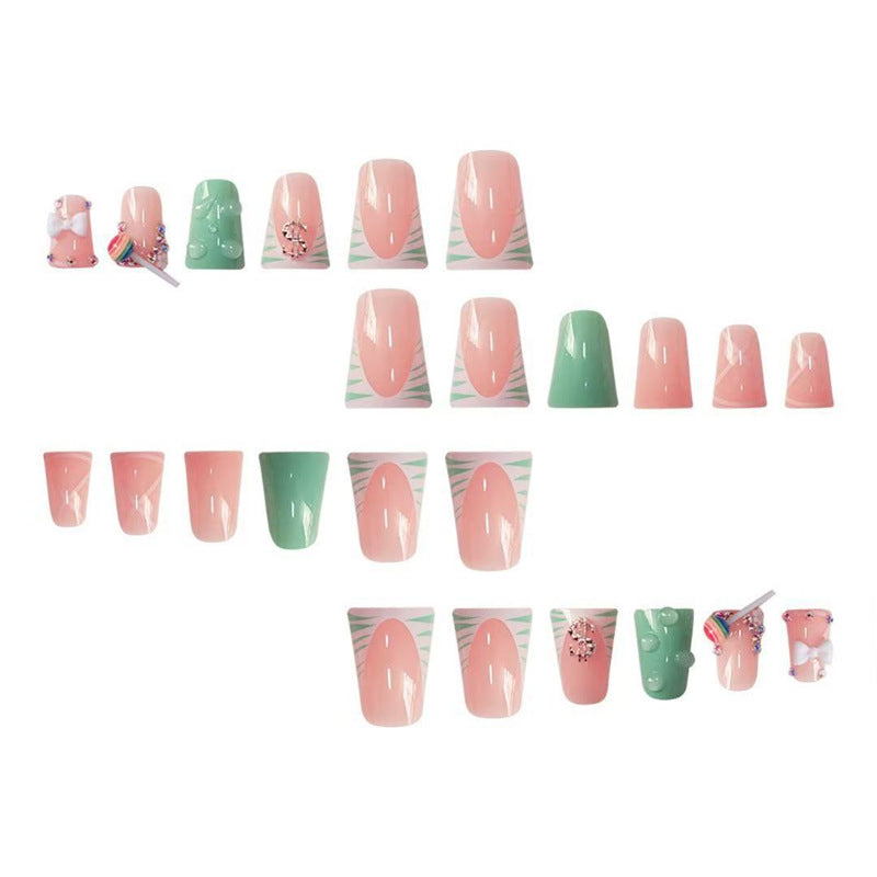 Playful Themed Press-On Nails Bowlift
