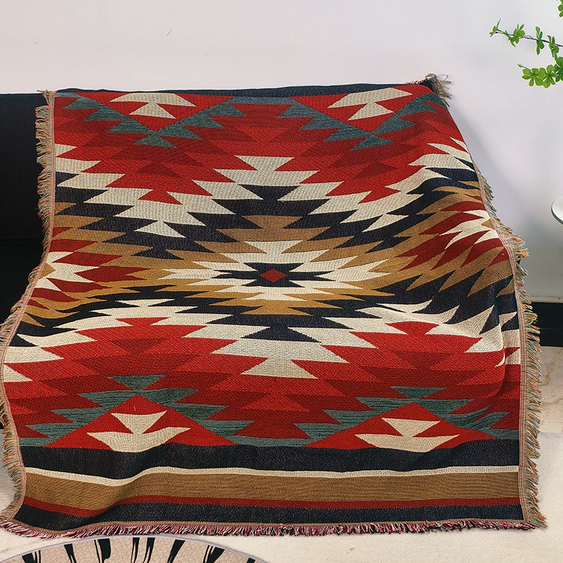 Tribal Patterned Throw Blanket