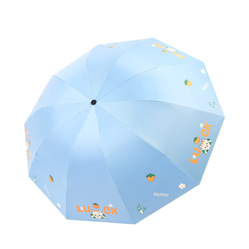 Women's Foldable Umbrella with Colorful Design Bowlift