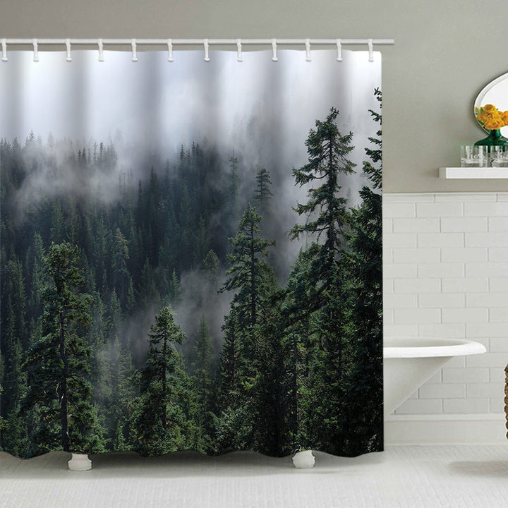 Forest Serenity Shower Curtain Bowlift