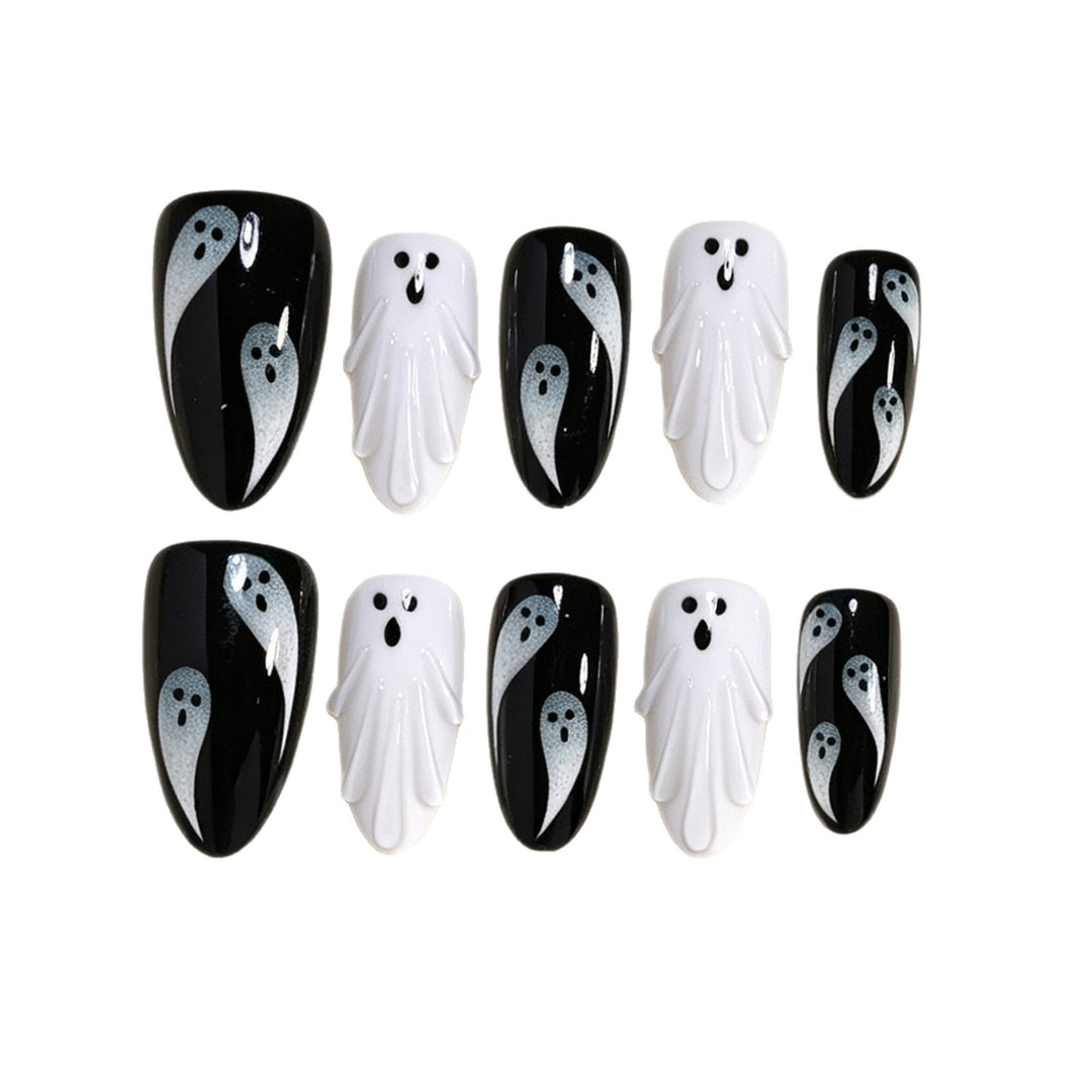 Halloween Ghost Nail Art Bowlift